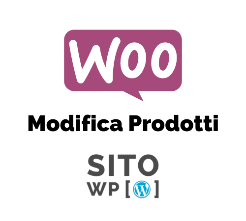 Woocommerce Modifica Prodotti