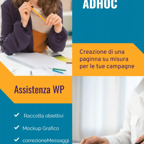 layout sito web su misura