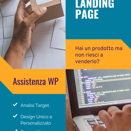IMMAGINE INFOGRAFICA DESCRITTIVA DI SERVIZI PER CREAZIONE LANDING PAGE